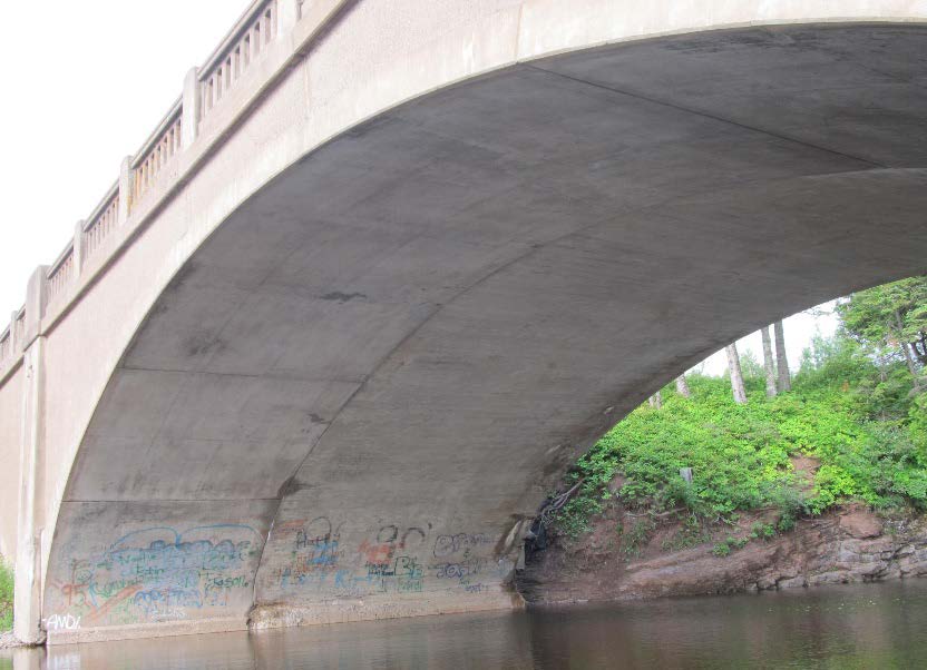 Stewart River Bridge arch