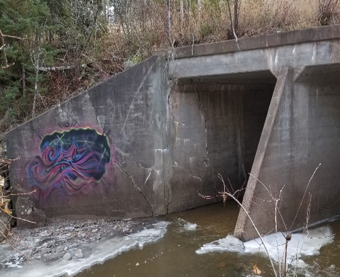 Graffiti on the Silver Creek Bridge
