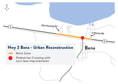 Highway 2 Bena Project Map Highway 2 Bena Project Map