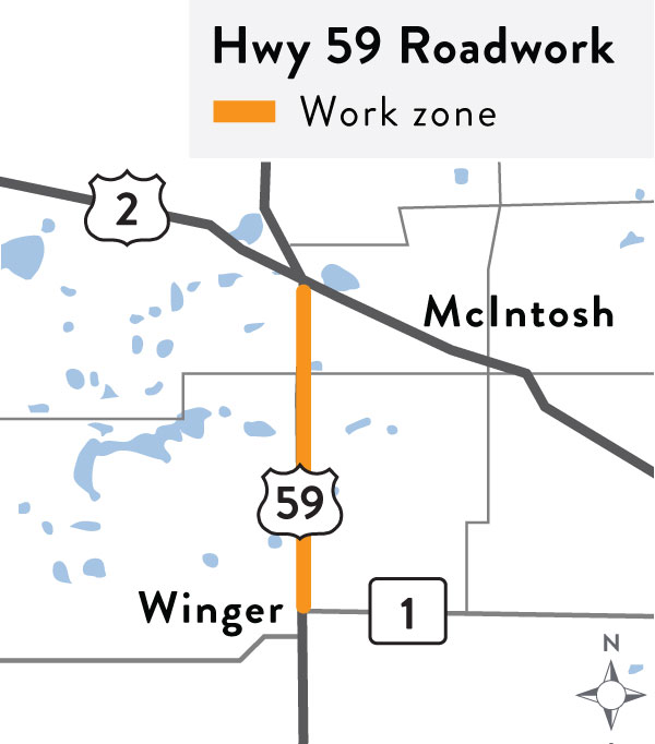 Hwy 59 Winger  map