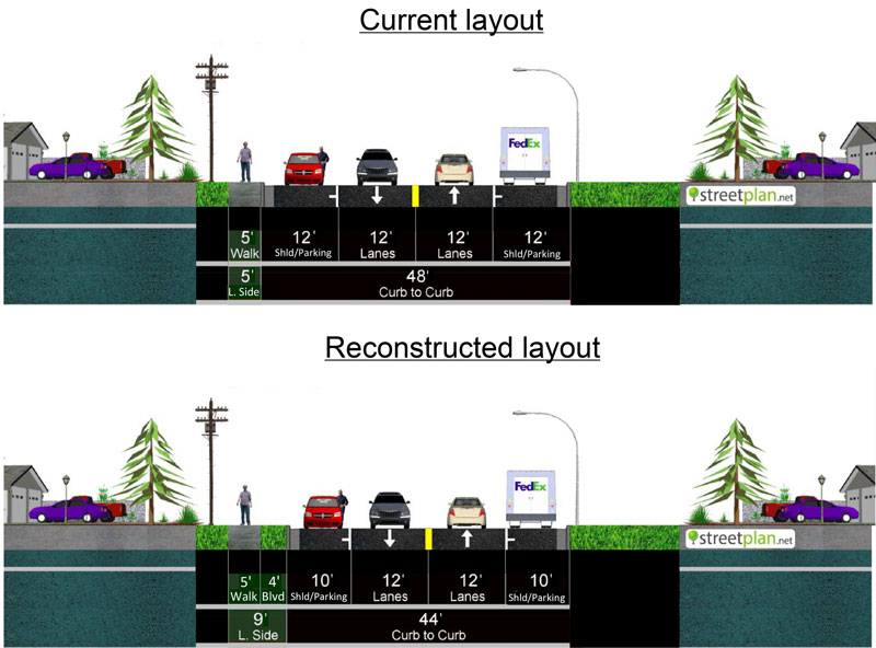 Layout for Atlantic Ave to Two Rivers Bridge on Highway 175