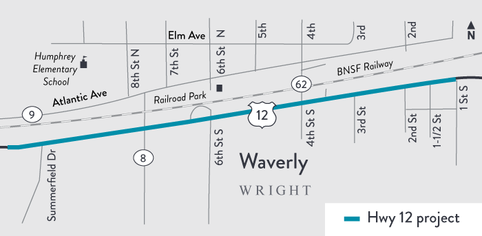 Waverly project location map