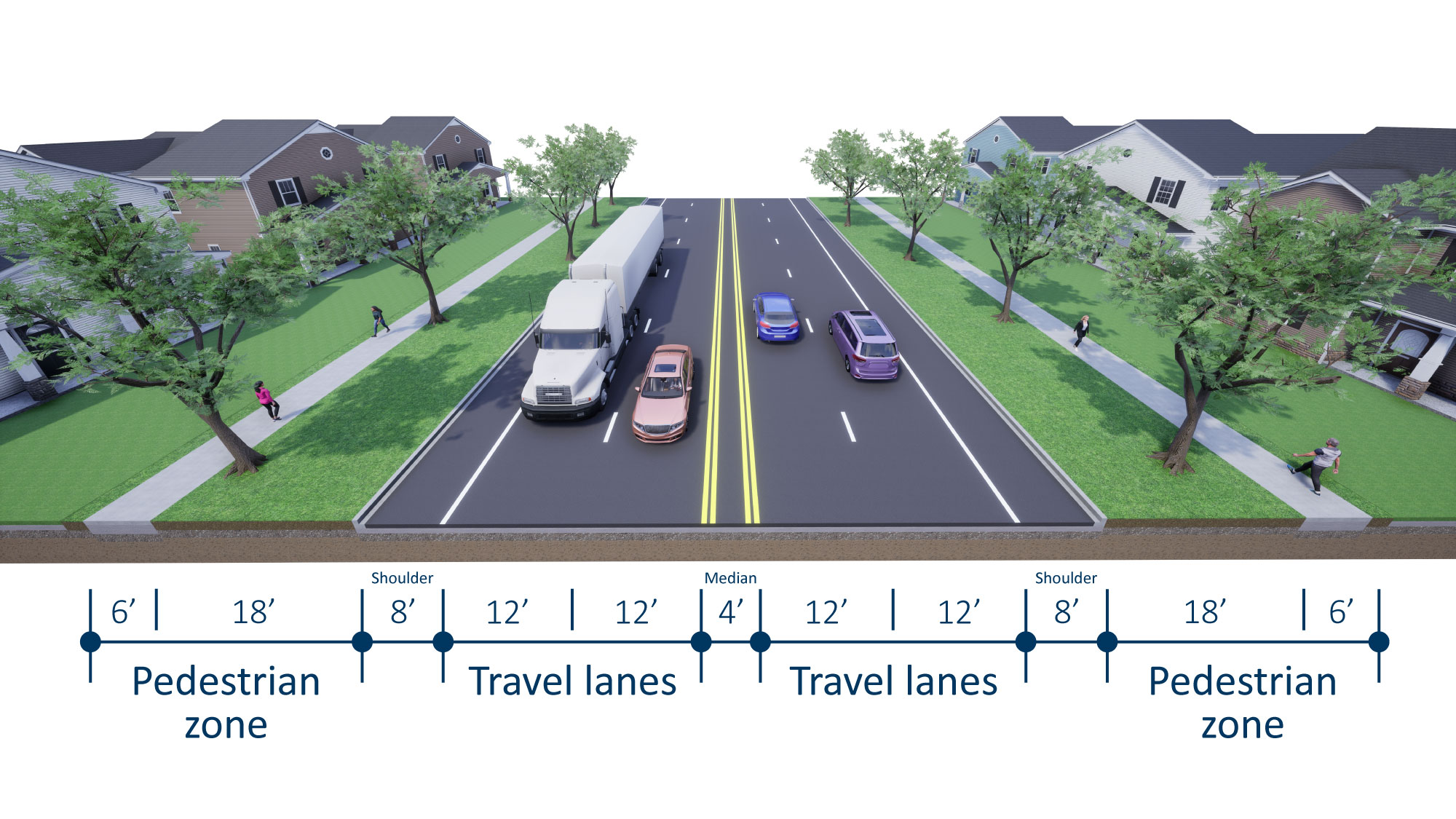 I-90 Fairmont to Blue Earth project area map
