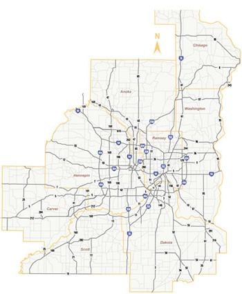 maintenance map for metro area