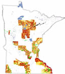 Map of the Phase 1 site probability model