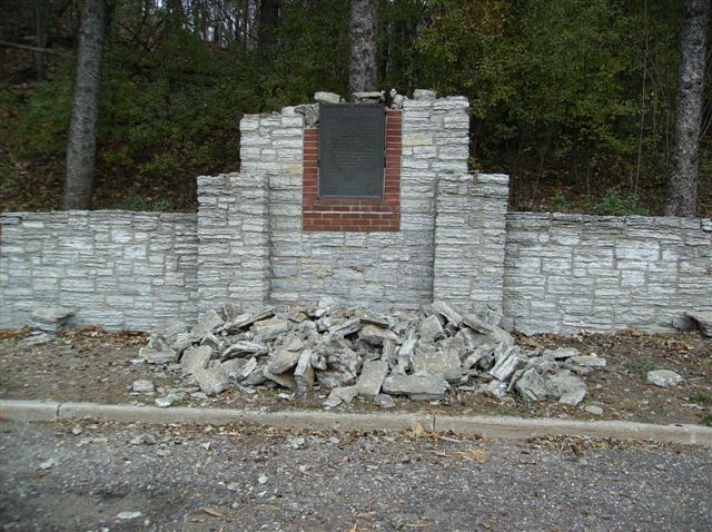 This Chaska Historic Marker first appeared in the 1940s. It is pictured here in 2006, three years before its restoration.