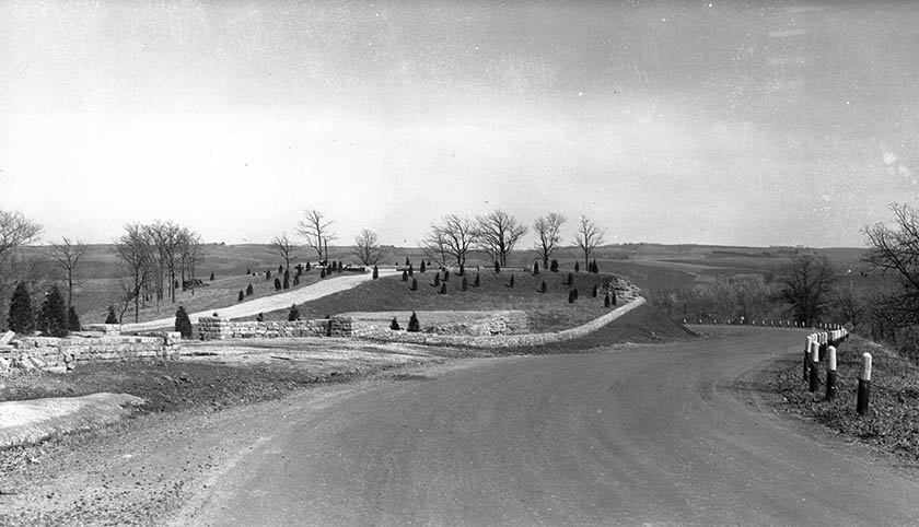 Historic photo of the overall site.