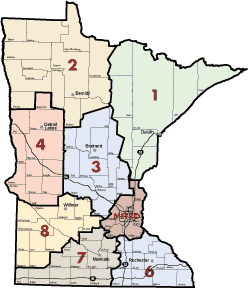 MnDOT District map