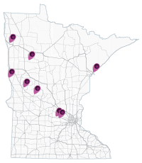 map of minnesota showing Intersection Conflict Warning System