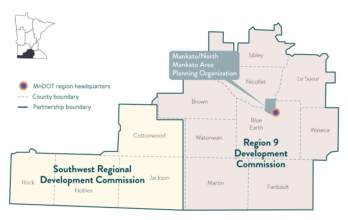 Map of South Central Minnesota ATP