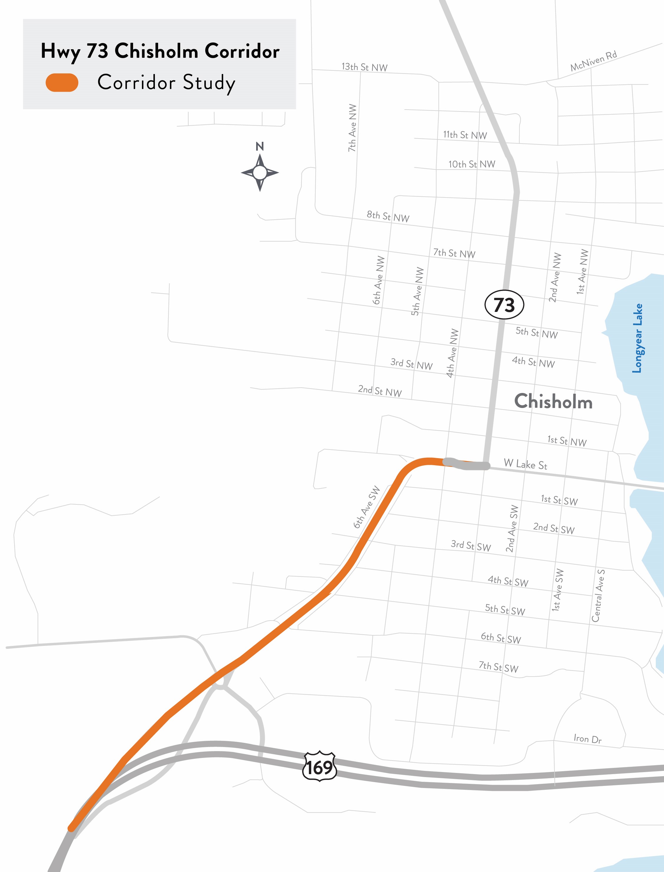 Hwy 73 Chisholm corridor study MnDOT