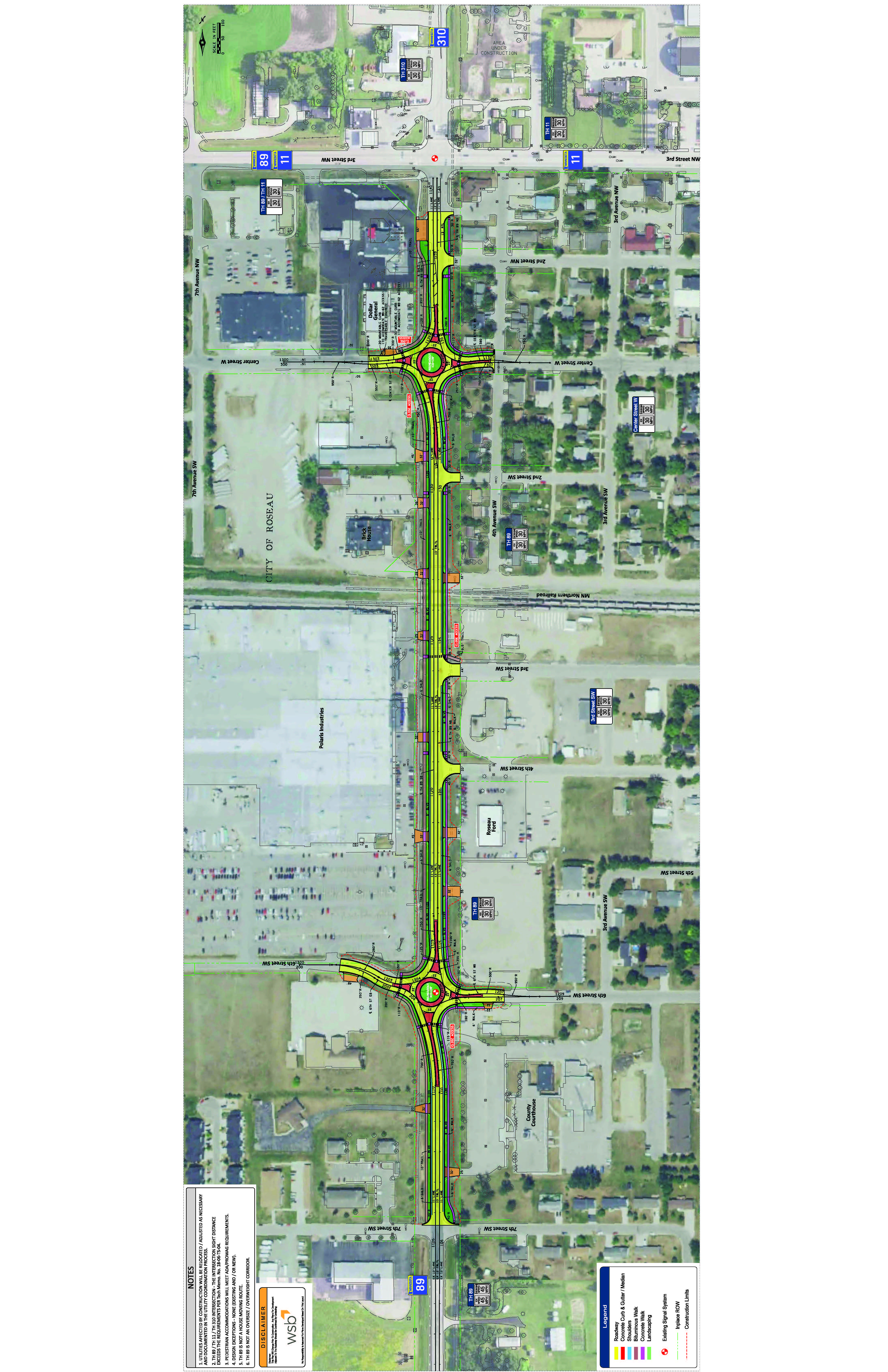 Draft layout draft concept drawing of how the highway 89 corridor could look with changes