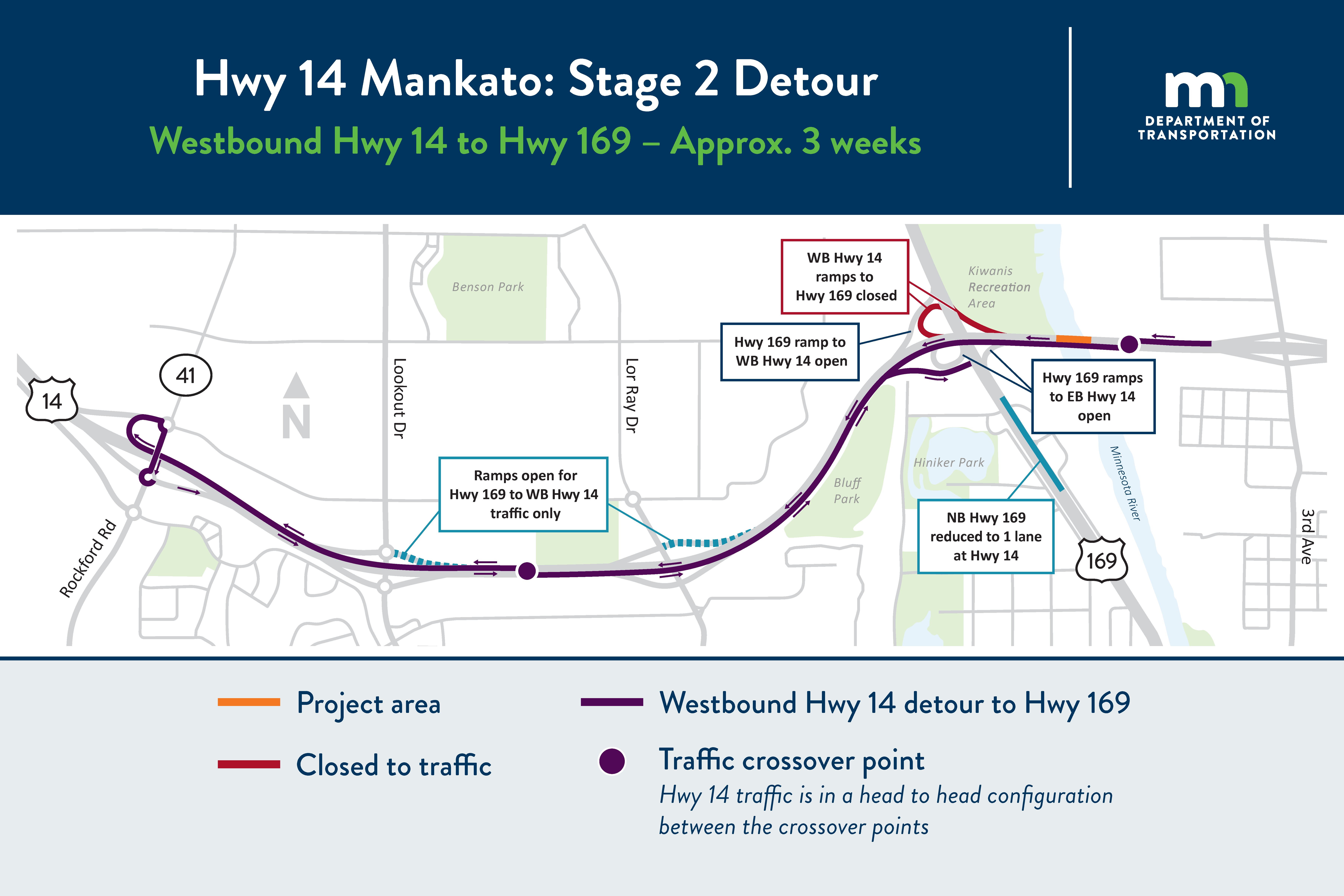 Highway 22 detour map