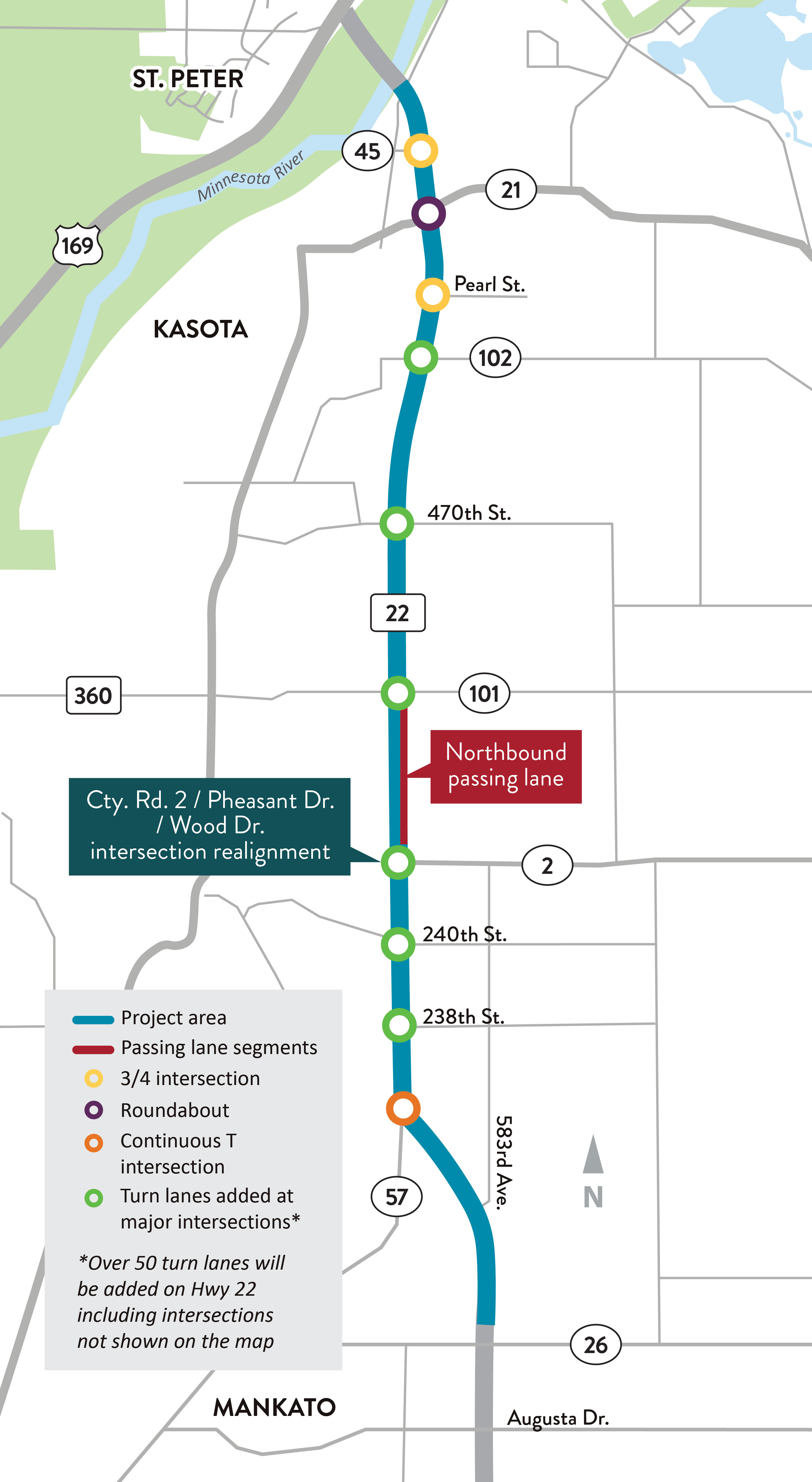 Hwy 22 Mankato St. Peter MnDOT