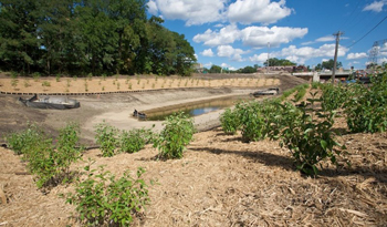 Planting and landscaping is being completed in 2008